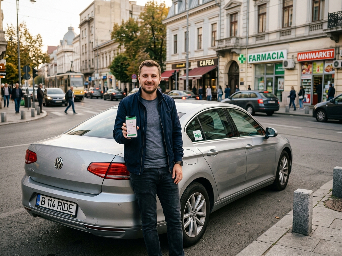 Șofer partener Uber și Bolt în București